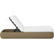 Barcelona Natural / Stinson White Outdoor Lounger